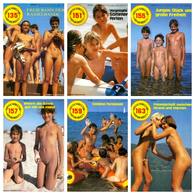 Sonnenfreunde Sonderheft Nr.135-163 vintage photo naturism and family nudism [家族のヌーディズム]