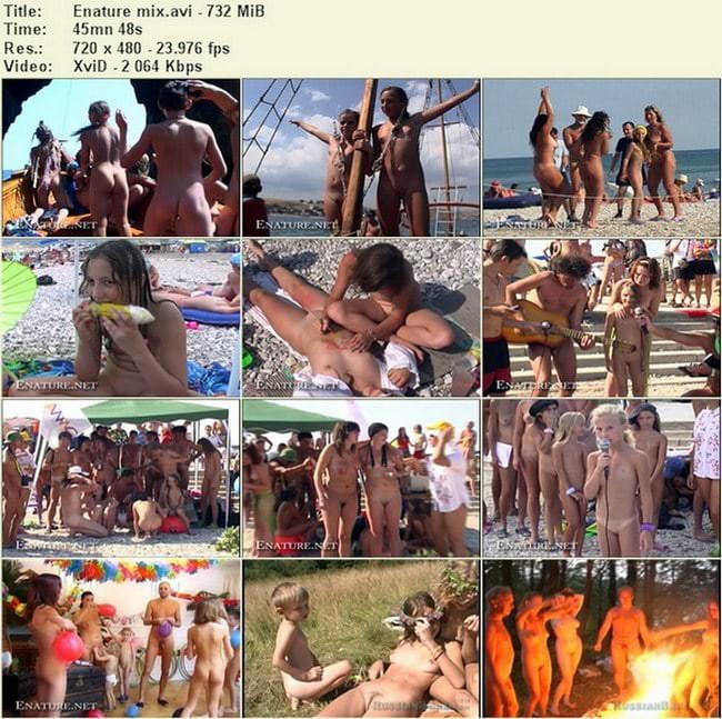 Naturists nude people video [家族のヌーディズム]