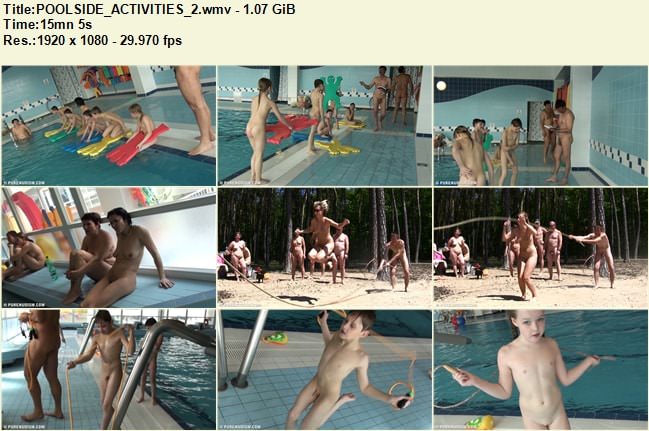 Video family nudism - Poolside activities [家族のヌーディズム]