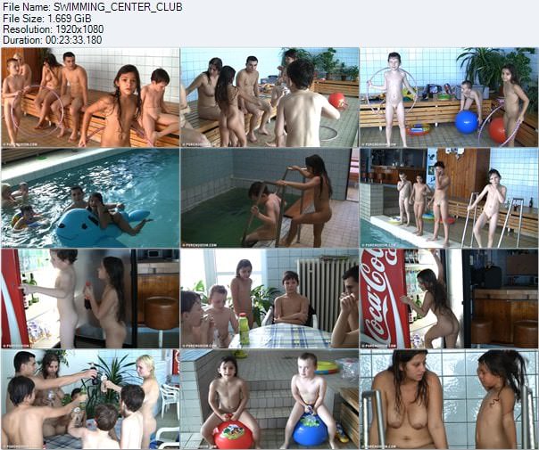 Family nudism swimming center club video [家族のヌーディズム]