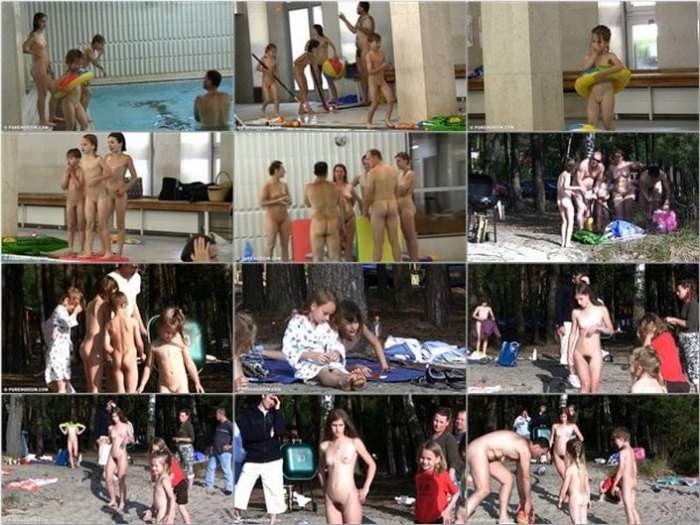 Beautiful moments of active nudism and bare sports - Purenudism video [家族のヌーディズム]